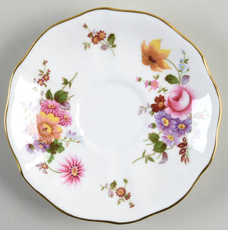 Derby Posies Saucer for Flat Demitasse Cup by Royal Crown Derby