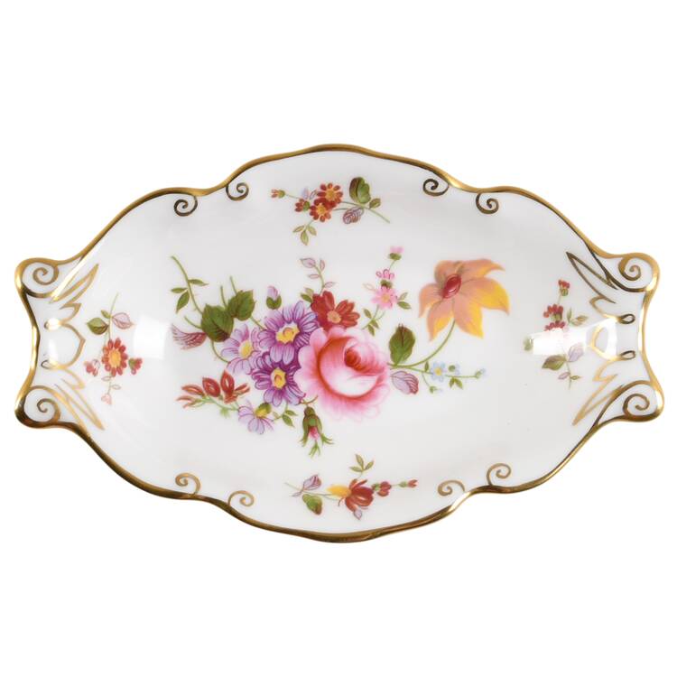 Derby Posies Silver Tray by Royal Crown Derby