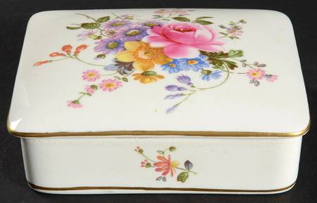 Derby Posies 4" Square Box W/Lid