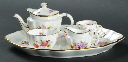 Derby Posies 7 Piece Miniature Tea Set