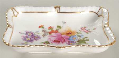 Derby Posies Gadroon Tray by Royal Crown Derby