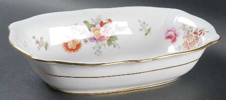 Derby Posies 9" Oval Vegetable Bowl