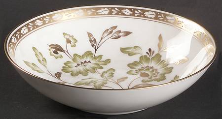 Derby Panel Green Accent Coupe Cereal Bowl