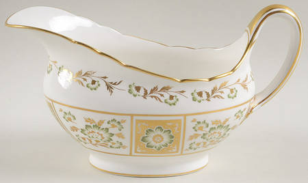 Derby Panel Green Gravy Boat