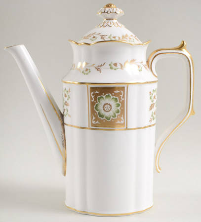 Derby Panel Green Mini Coffee Pot & Lid