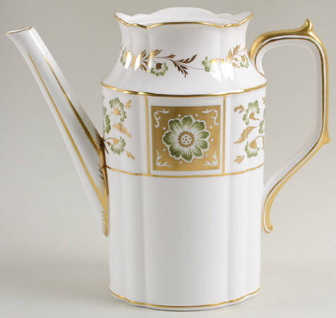 Derby Panel Green Coffee Pot No Lid by Royal Crown Derby