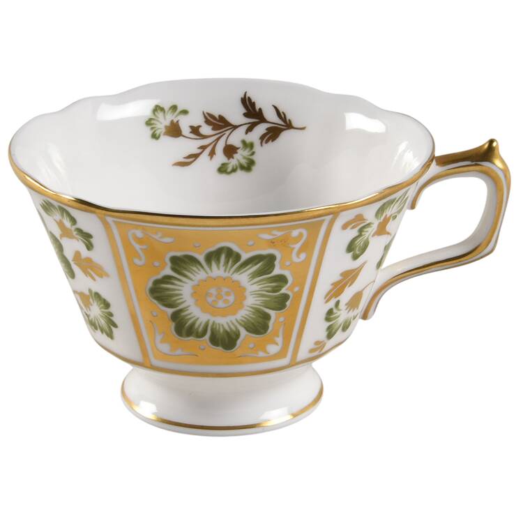 Derby Panel Green Footed Cup by Royal Crown Derby