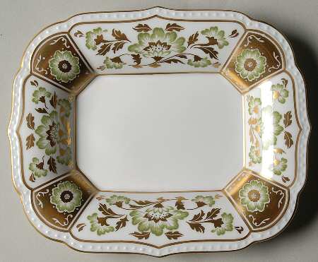 Derby Panel Green 6" Rectangular Tray