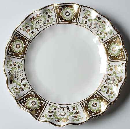 Derby Panel Green Sheffield Dessert Plate