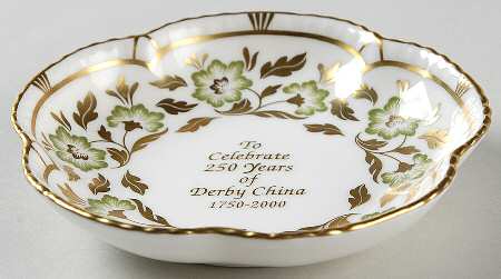 Derby Panel Green Tudor Rose Tray