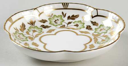 Derby Panel Green Tudor Rose Tray