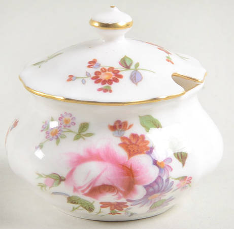Derby Posies Mustard Jar & Lid