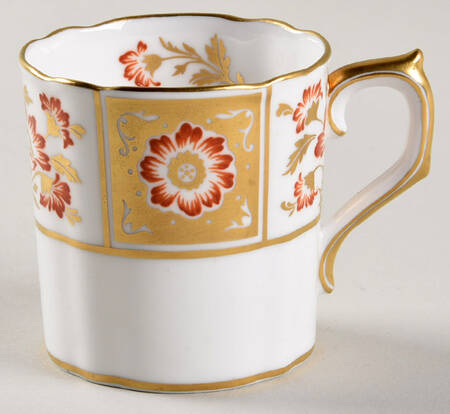 Derby Panel Red Flat Demitasse Cup