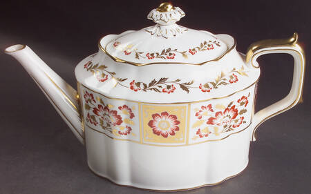 Derby Panel Red Coffee Pot & Lid