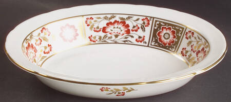 Derby Panel Red 9" Oval Vegetable Bowl