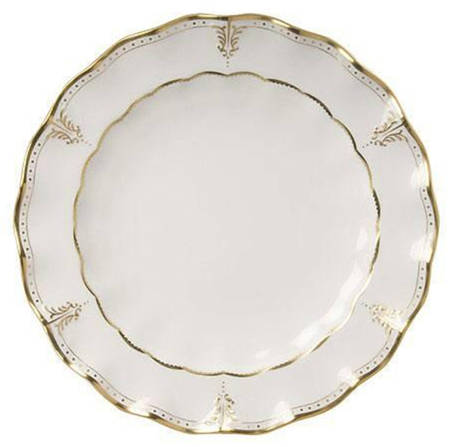Elizabeth (Gold Trim) 12" Chop Plate (Round Platter)