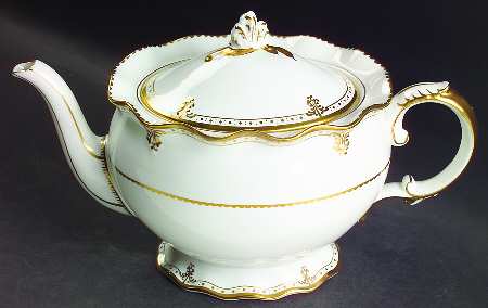 Elizabeth (Gold Trim) Teapot & Lid