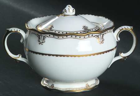 Elizabeth (Gold Trim) Sugar Bowl & Lid