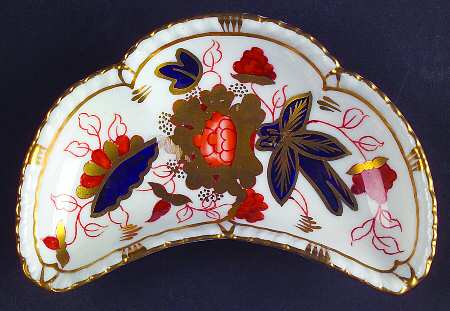 Gadroon Rose Crescent Tray