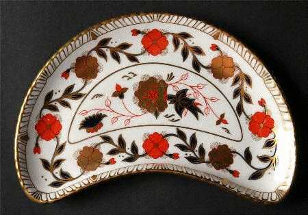Gadroon Rose Crescent Salad Plate
