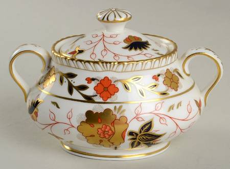 Gadroon Rose Sugar Bowl & Lid