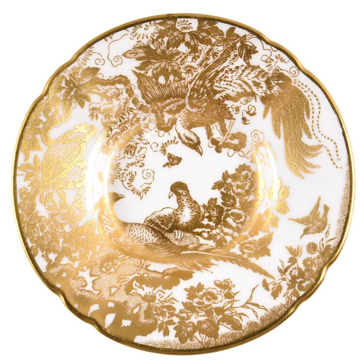 Gold Aves Saucer for Demitasse Cup