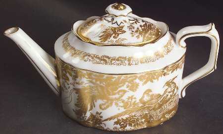 Gold Aves Individual Teapot & Lid