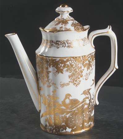 Gold Aves Mini Coffee Pot & Lid