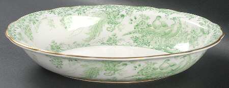 Green Aves 9" Oval Vegetable Bowl