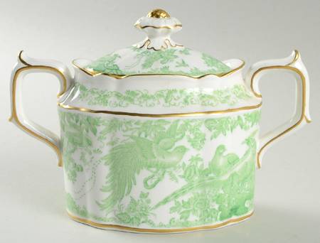 Green Aves Sugar Bowl & Lid