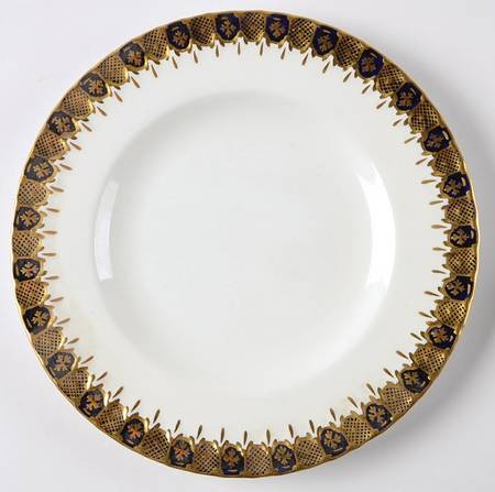 Heraldic Cobalt Blue Salad Plate