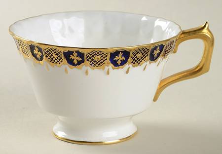 Heraldic Cobalt Blue Footed Cup
