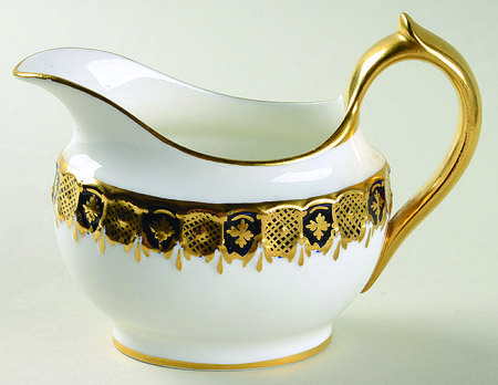 Heraldic Cobalt Blue Creamer