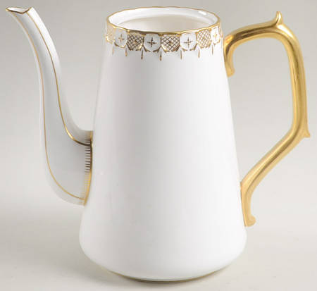 Heraldic Gold Coffee Pot No Lid