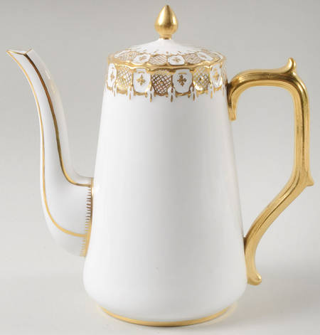 Heraldic Gold Mini Coffee Pot & Lid