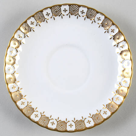 Heraldic Gold Saucer for Cream Soup Bowl