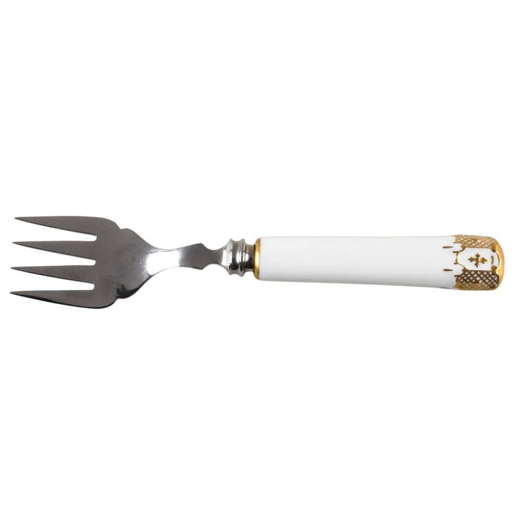 Heraldic Gold Cold Meat Fork