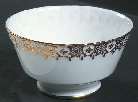 Heraldic Gold Large Footed Rice Bowl