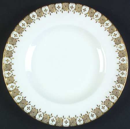 Heraldic Gold Salad Plate