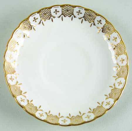 Heraldic Gold Saucer for Demitasse Cup