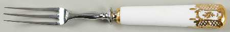 Heraldic Gold Individual Fruit Fork with Stainless Tines