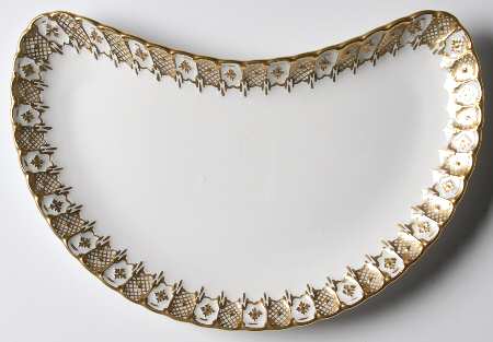 Heraldic Gold Crescent Salad Plate