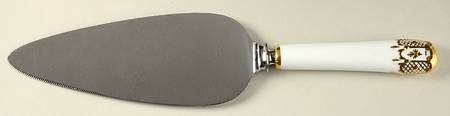 Heraldic Gold Pie & Cake Server with Stainless Blade