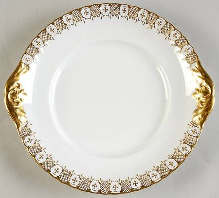 Heraldic Gold Cake Plate
