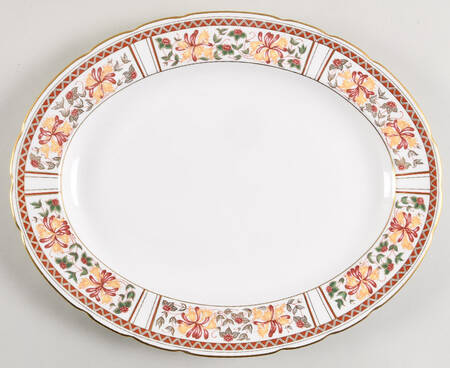 Honeysuckle 13" Oval Serving Platter