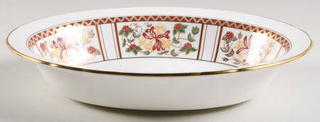 Honeysuckle 9" Oval Vegetable Bowl