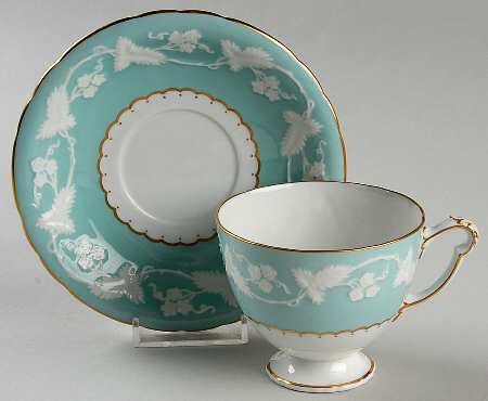 Kendal Celadon Footed Cup & Saucer Set