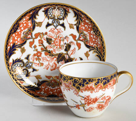 Kings (Newer Backstamp) Flat Cup & Saucer Set