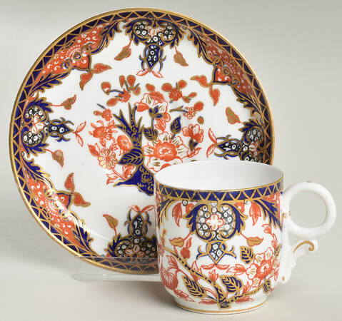 Kings (Newer Backstamp) Flat Demitasse Cup & Saucer Set