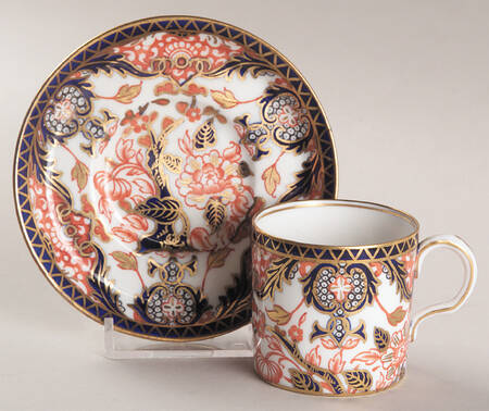 Kings (Newer Backstamp) Flat Demitasse Cup & Saucer Set